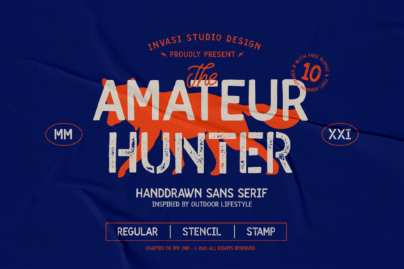 Amateur Hunter Font for Web Design