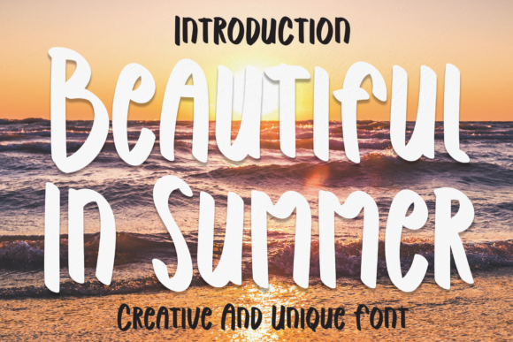 Beautiful in Summer Font for Creative Campaigns