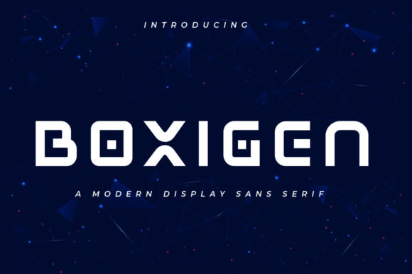 Boxigen: A Bold Display Font