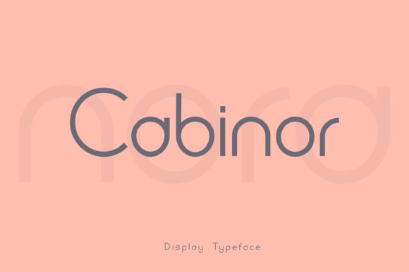 Cabinor Font for Editorial Design