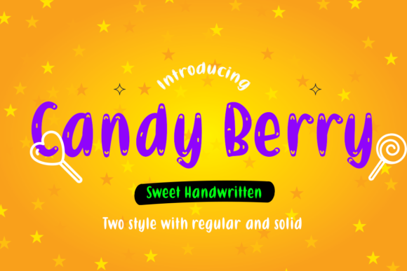 Candy Berry Font for Creative Design