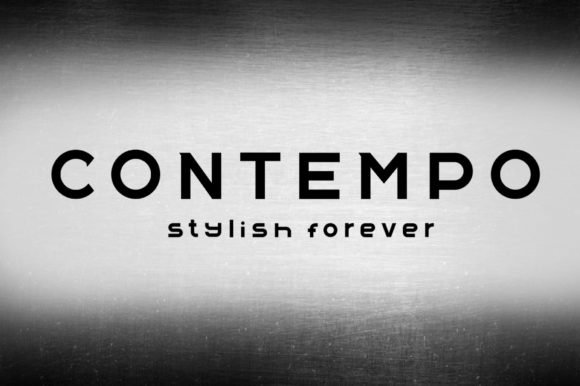 Contempo: A Bold Display Font for Creative Projects