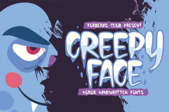 Creepy Face Font for Halloween Creations