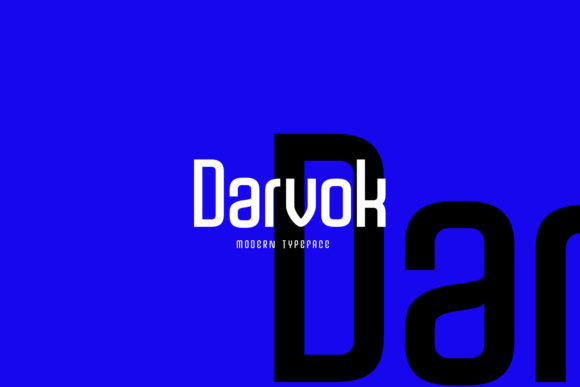 Darvok: A Modern Display Font for Creative Projects