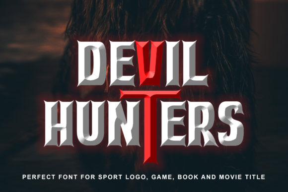Devil Hunters Font for Creative Projects