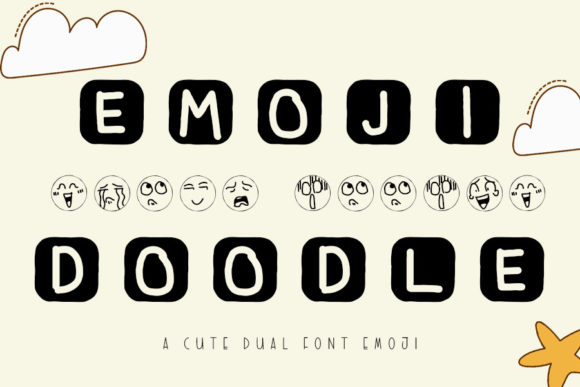 Emoji Doodle Font for Trendy Branding