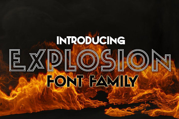Explosion Font for Bold Campaigns