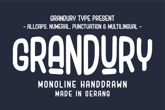 Grandury: A Modern Display Font for Business
