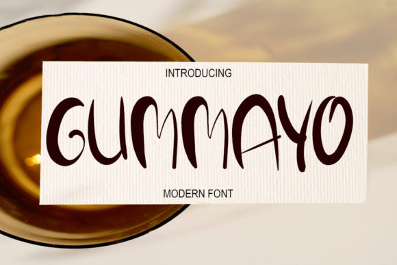 Gummayo: A Chic Display Font for Creative Projects