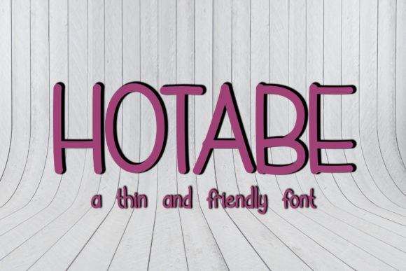 Hotabe: A Friendly Display Font for Creative Projects