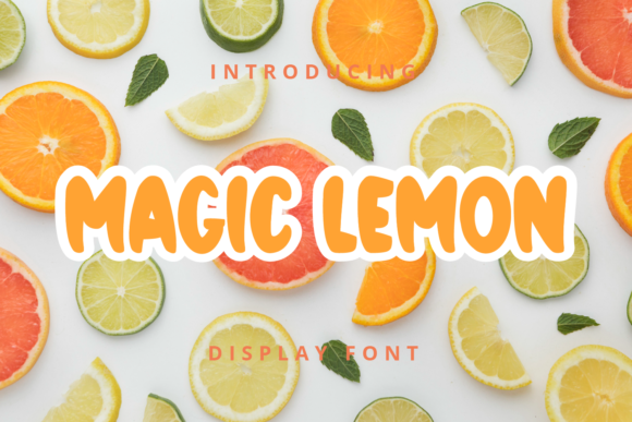 Magic Lemon Font for Creative Projects