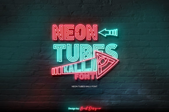 Neon Tubes Kalli: A Whimsical Font for Magical Designs