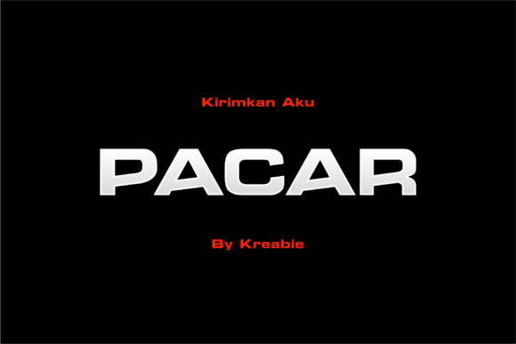 Pacar: A Bold Display Font for Creative Makers