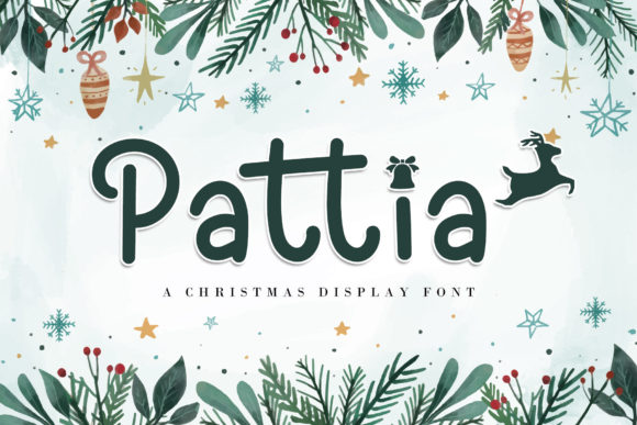 Pattia: A Festive Display Font