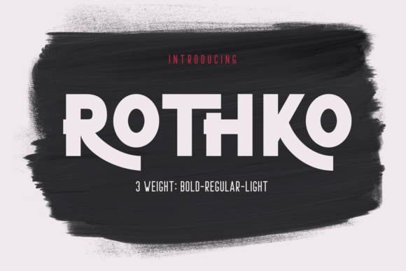 Rothko Font for Bold Design