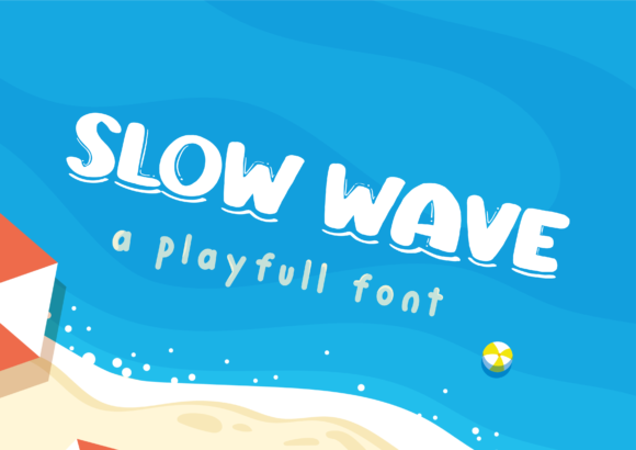 Slow Wave Font for Creative Design