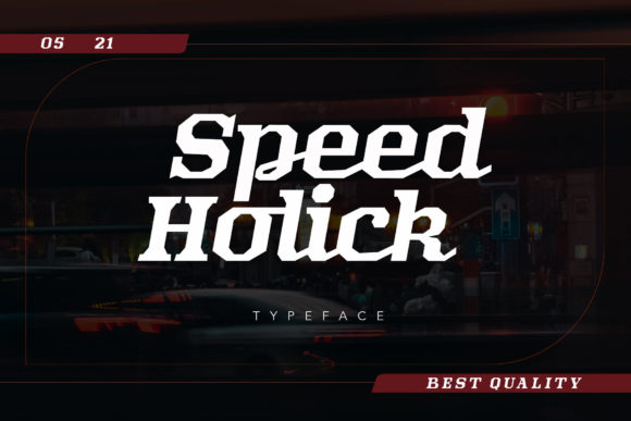 Speed Holick Font for Creative Makers