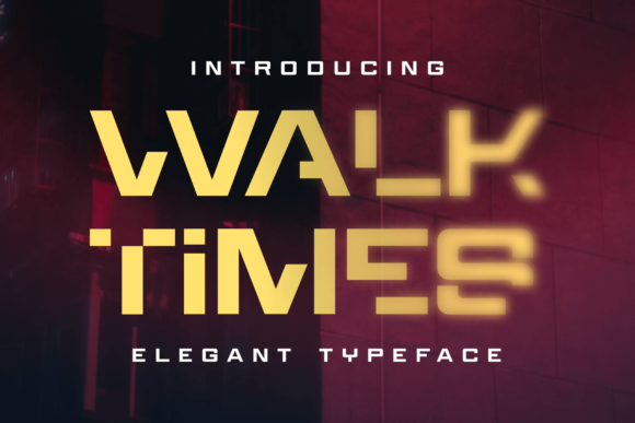 Walktimes Font for Creative Projects
